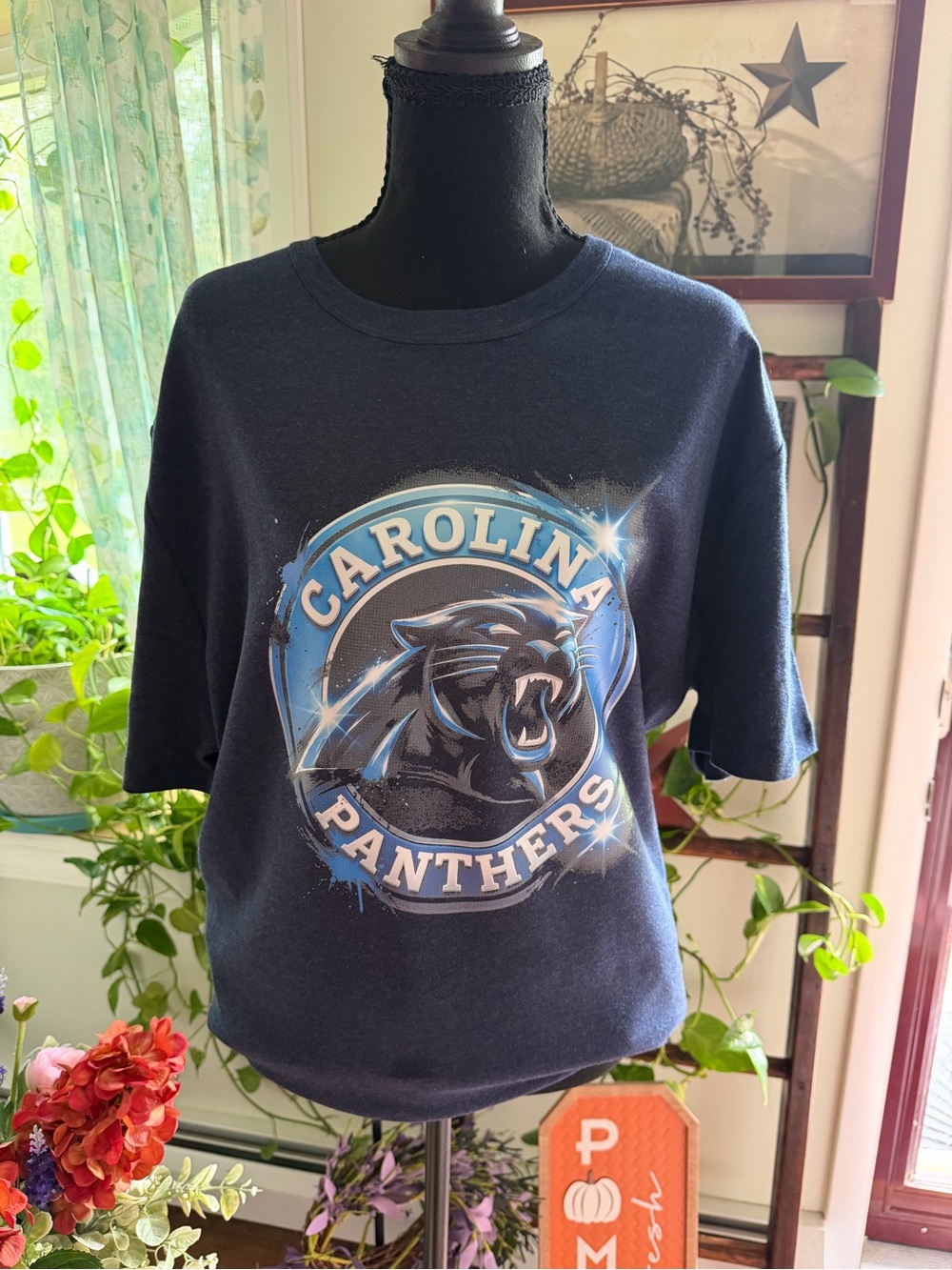 Navy Panthers Graphic Tee